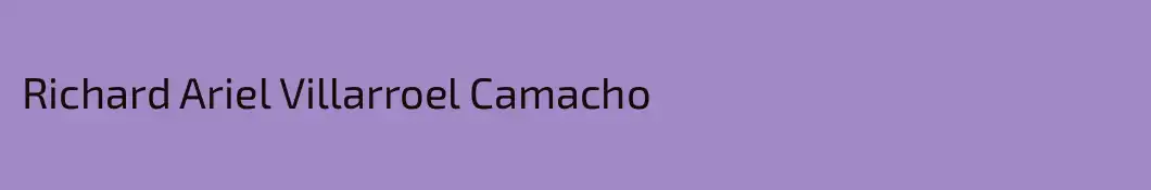 Richard Ariel Villarroel Camacho
